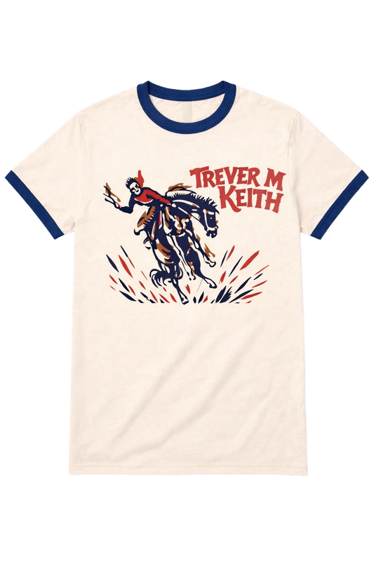 Trever M. Keith Buckaroo Ringer Tee