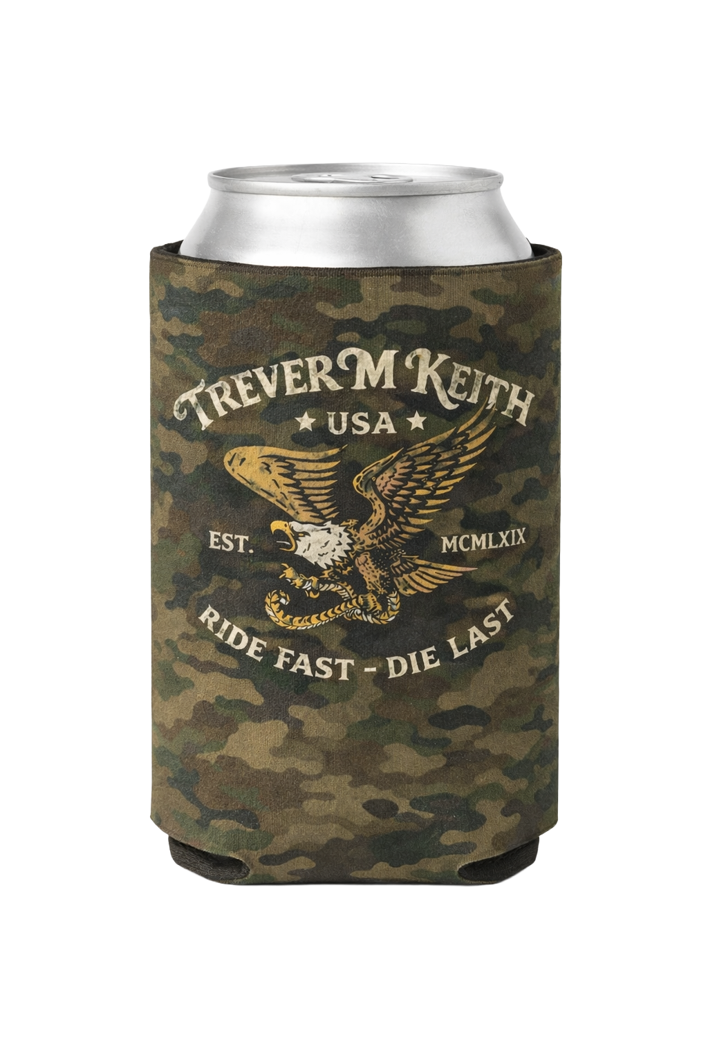Trever M. Keith Eagle Koozie